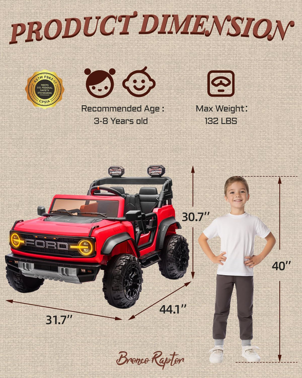 24V 2 Seater Kids Ride on Toys (Red)