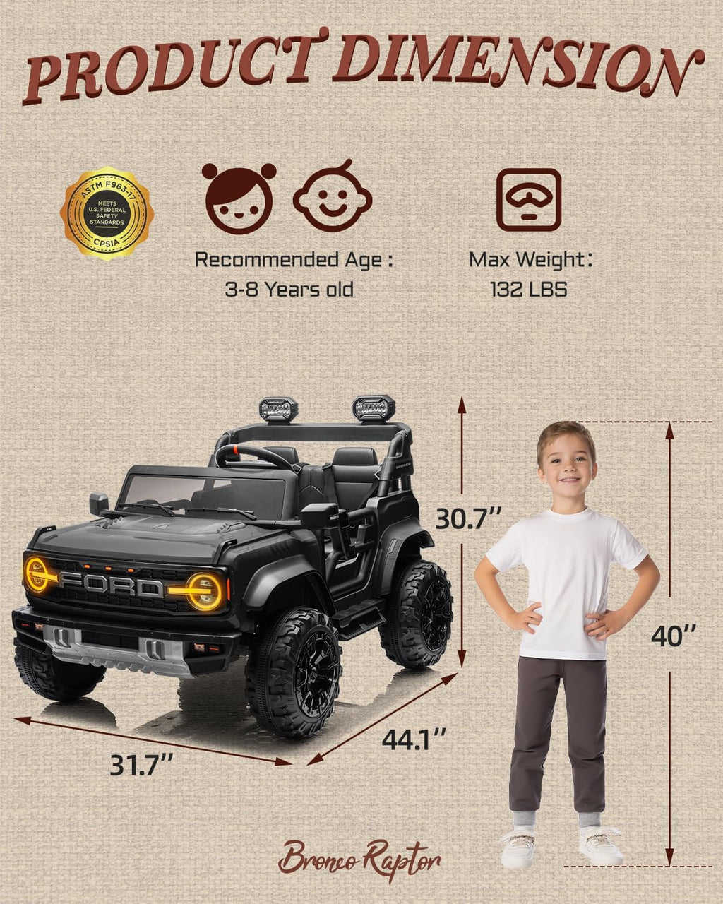 24V 2 Seater Kids Ride on Toys (Black)